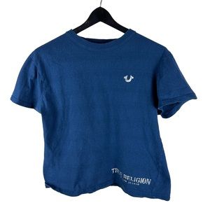 Womens Y2K True Religion Jeans Essential Loungewear Blue Shirt Size M